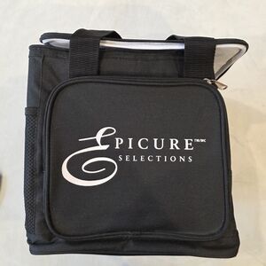 Epicure Black Insulated Lunch Bag